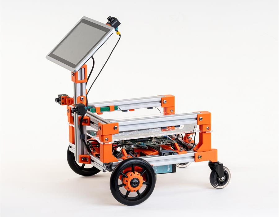  TechNexion「Rovybot」AMR 示範(fàn)，具有底盤的 ROVY-4VM-EVK