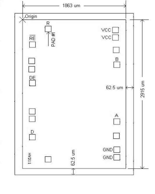 SN65HVD11-HT pad_lls934.gif