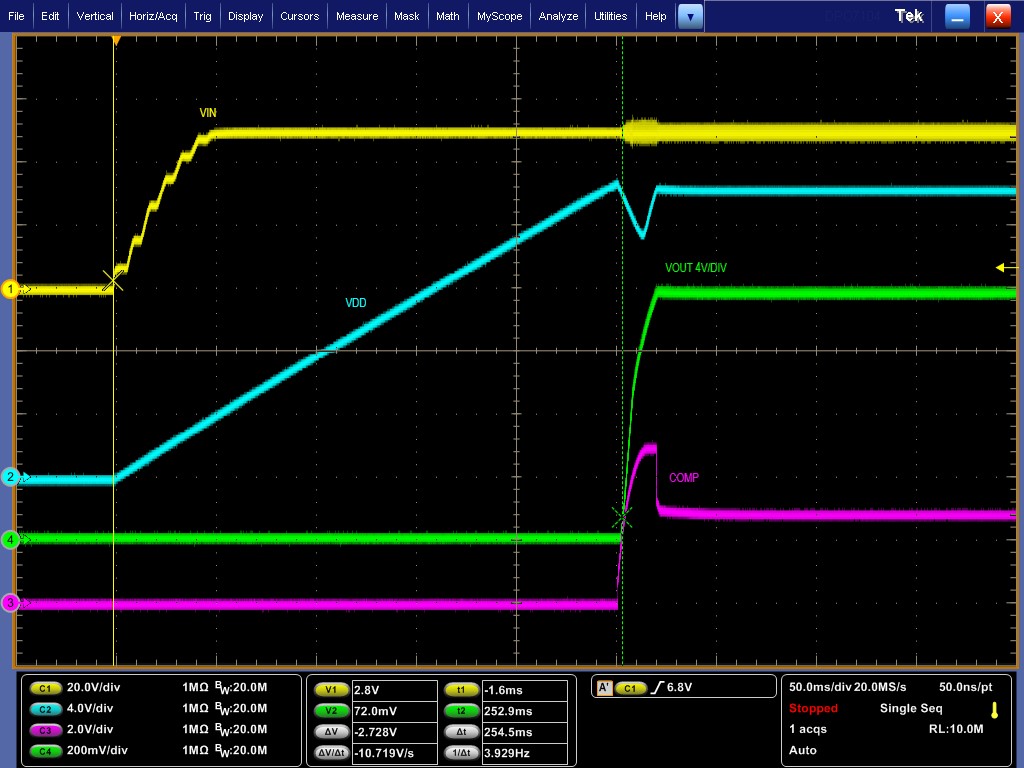 Depletion Mode Active Startup at 50-V, 1.3-A Load GUID-20220620-SS0I-CD8M-FBZX-NWNDKHDW0DJG-low.jpg