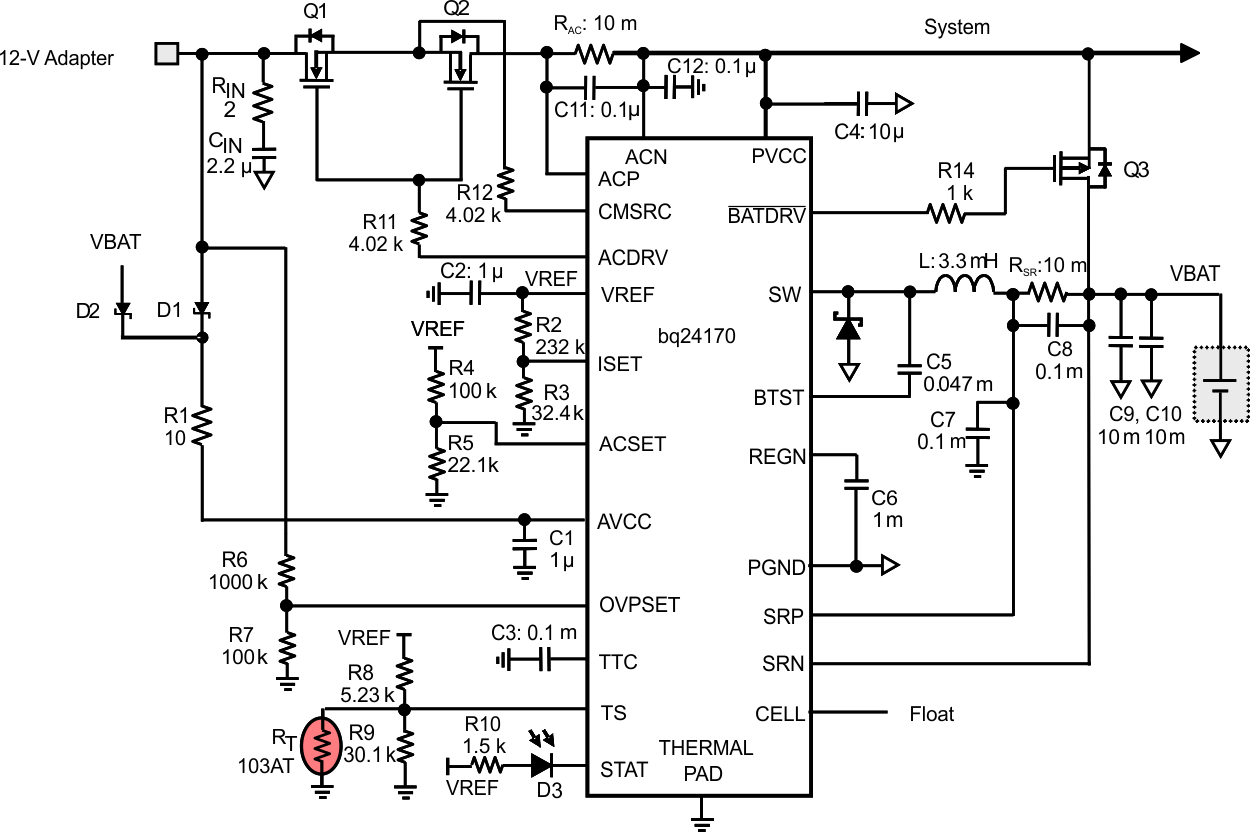 bq24170 bq24172 Typical Application Schematic bq24170 bq24172 typ_app1_slusad2.gif