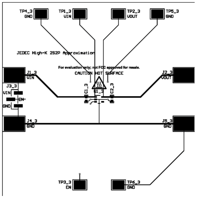  TLV755P (SOT-23) JEDEC High-K Approximation Top Layer