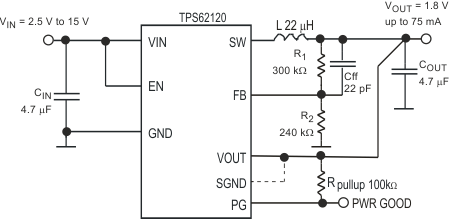 TPS62120 TPS62122 Typical Application Schematic TPS62120 TPS62122 typ_app_lvsad5_1.gif
