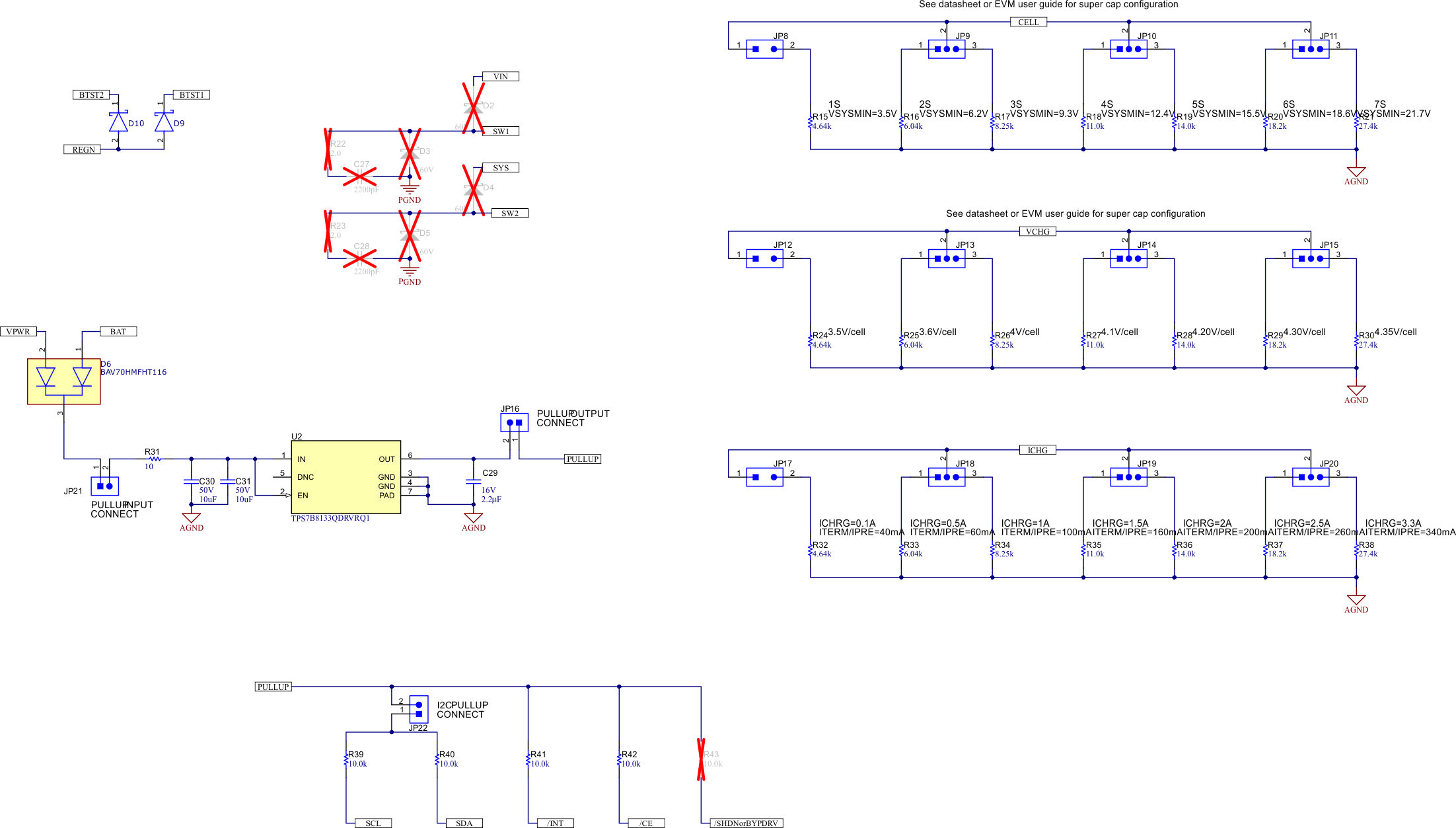 BQ25692EVM, BQ25692-Q1EVM BQ25692-Q1EVM E-2 Schematic
                    Page 2