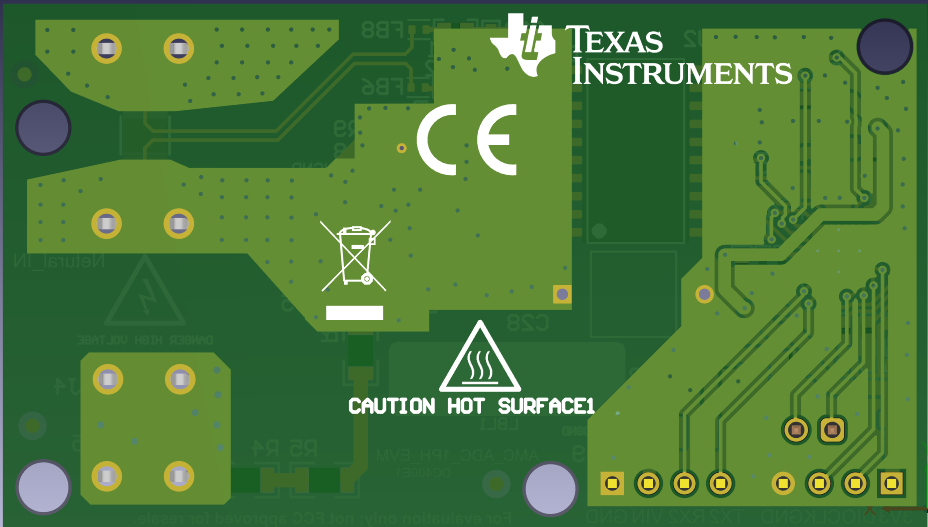 AMC-ADC-1PH-EVM AMC-ADC-1PH-EVM Bottom PCB Drawing