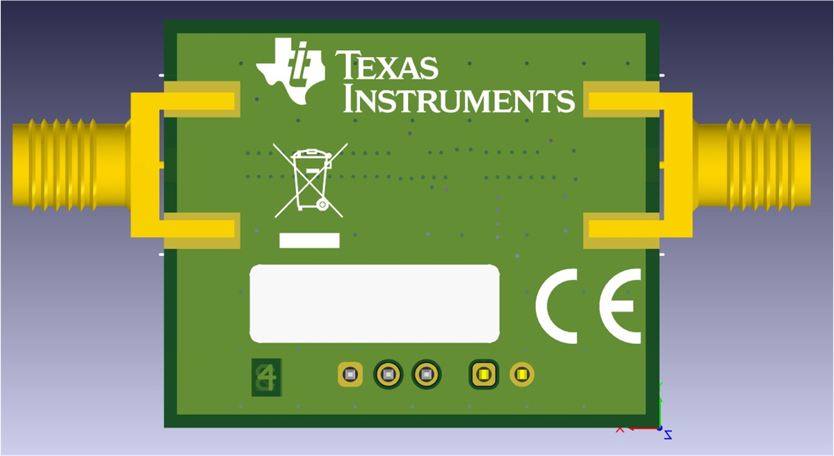 TRF3302EVM TRF3302EVM bottom
                        view