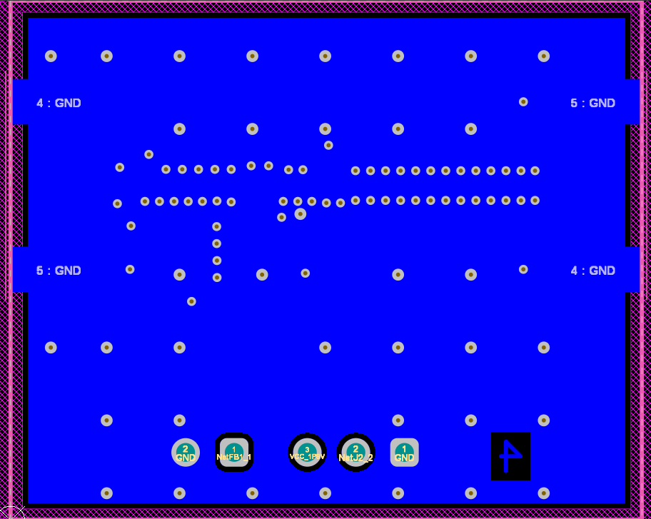 TRF3302EVM Bottom Layer