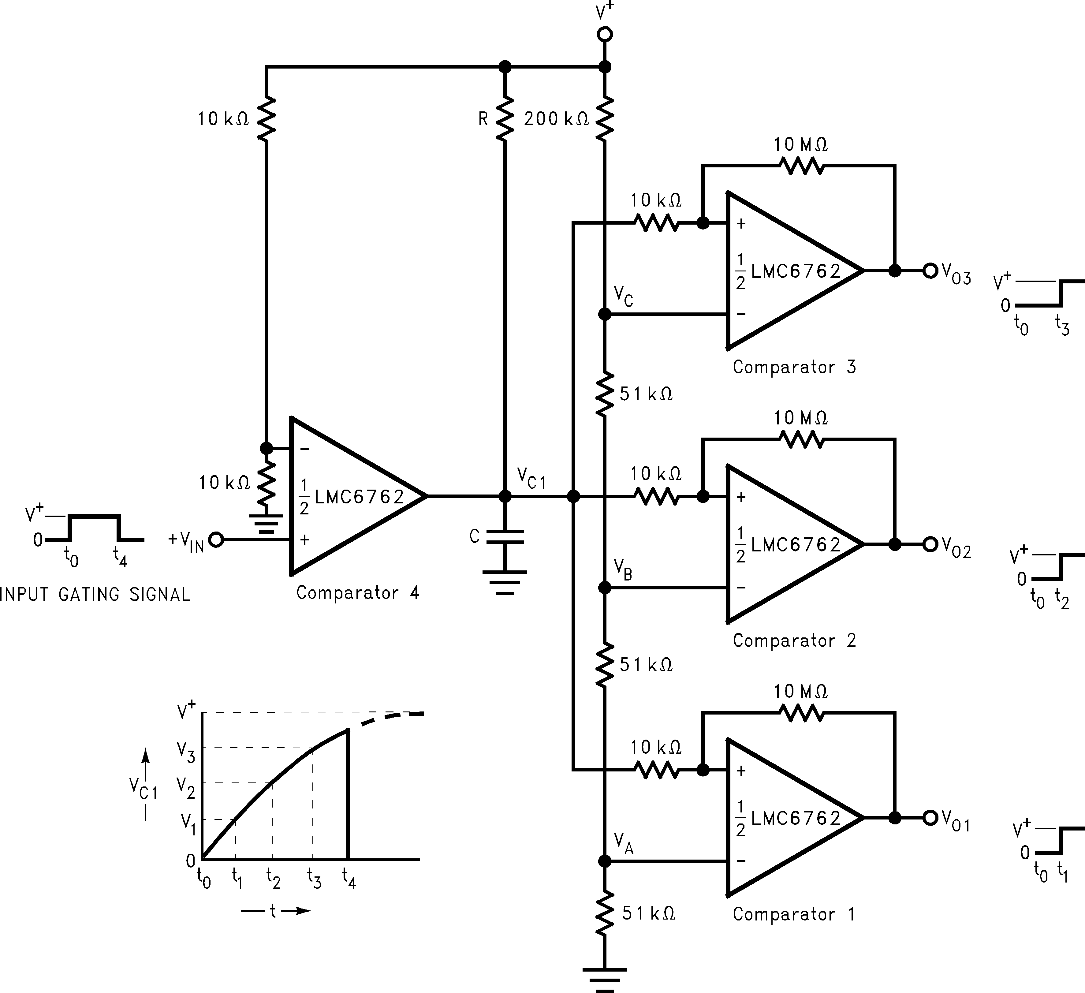 LMC6762 Time Delay Generator