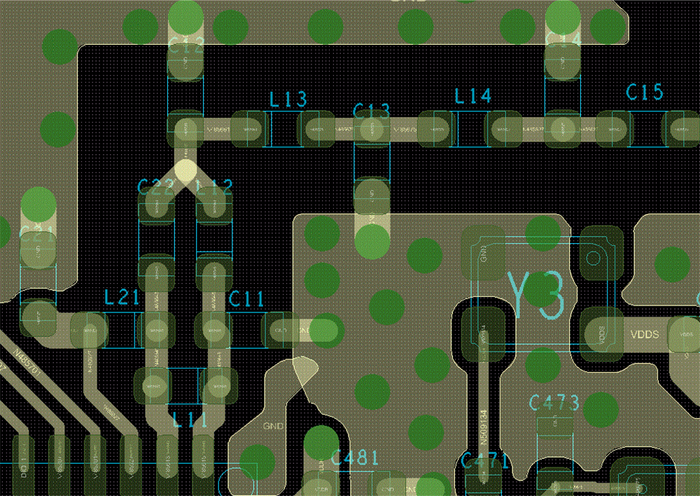 CC1354P10-6 CC1312R 平衡-非平衡變壓器和 LC 濾波器 PCB 布局