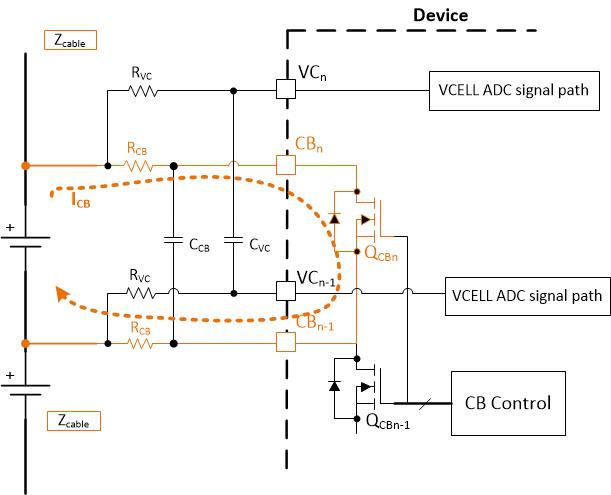  內(nèi)部 CB 圖（非相鄰電芯均衡）