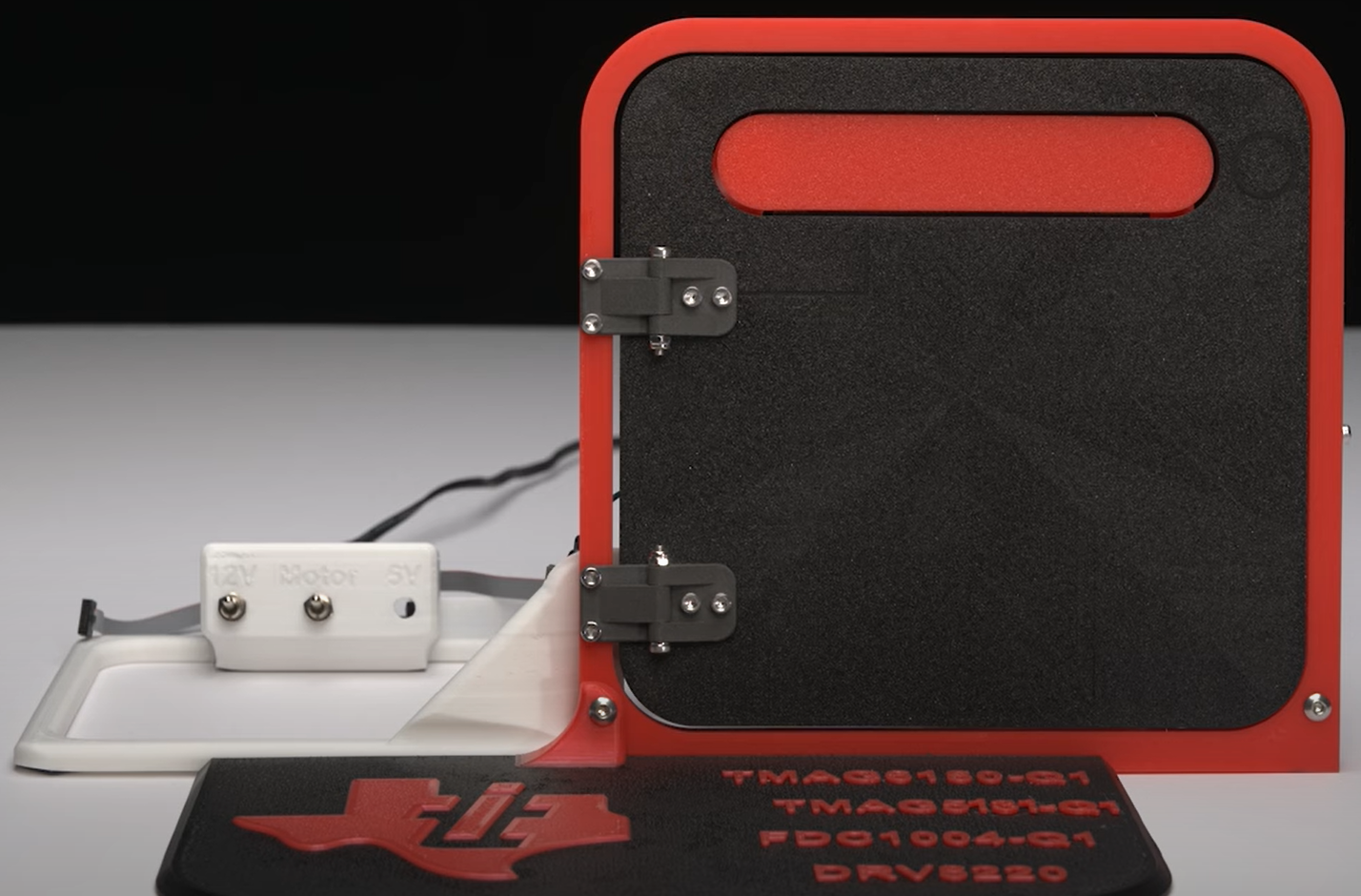  車門把手演示的前視圖