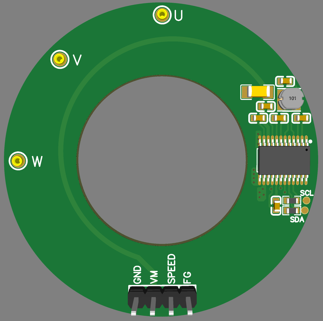  MCF8315 布局設(shè)計(jì) 3D 圖