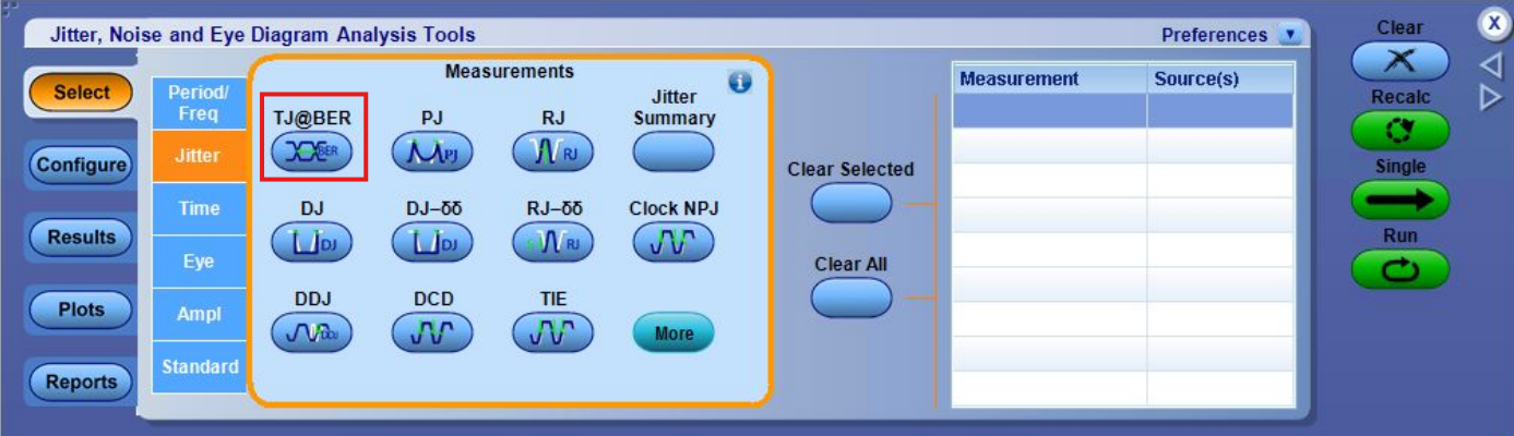  DPOJET 抖動(dòng)測量配置