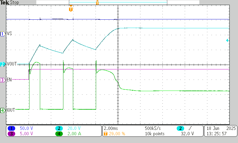  電容負載充電行為 - 熱故障