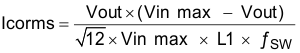 TPS65283 TPS65283-1 Eq17_Icorms_slvscl3.gif