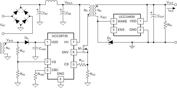 UCC24650 簡化應(yīng)用電路原理圖 UCC24650 alt_lusbl6.gif