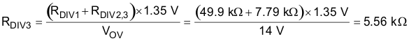 TPS24770 TPS24771 TPS24772 TPS24770 TPS24771 TPS24772 Eq32_Rdiv3_slvscz3.gif