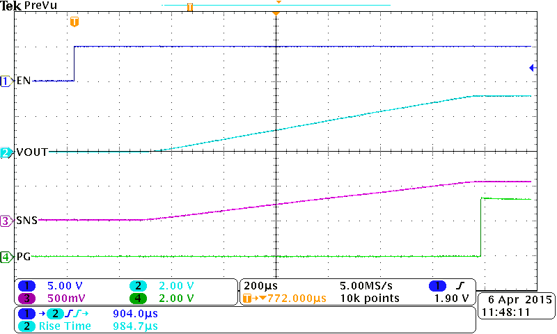 TPS22954 TPS22953 Turn On Waveform, No Load TPS22954 TPS22953 On_3p3V_5V_No_Load.png