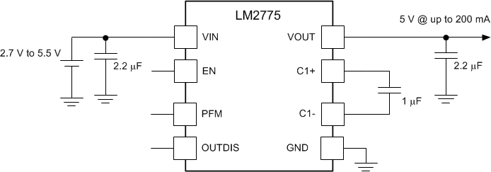 LM2775 典型應(yīng)用電路 LM2775 LM2775typapp.gif