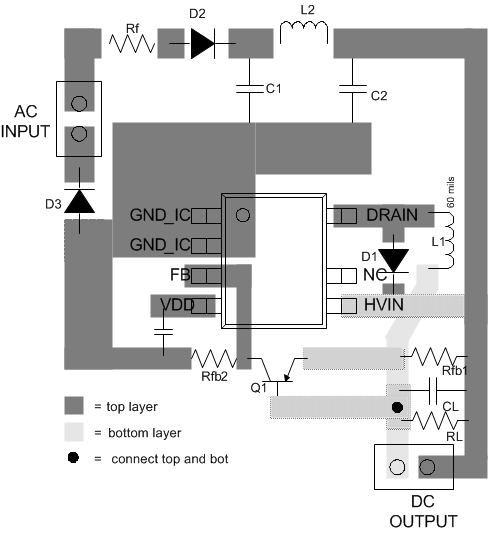 UCC28881 layoutexample_lusc36.gif