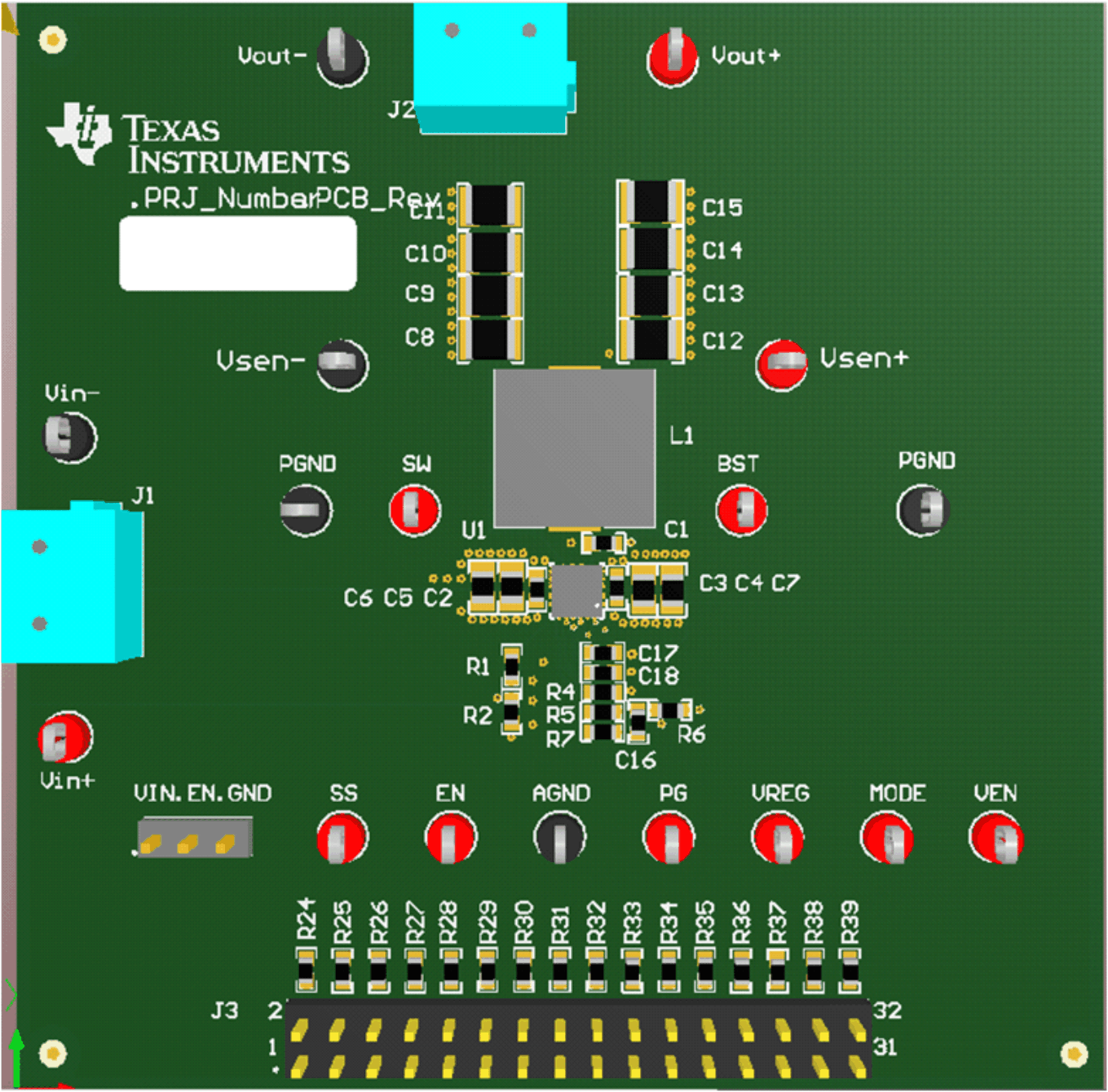 TPS56C215 系統(tǒng)驗證 EVM 板