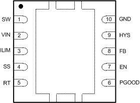 LM5166 VSON_pinout_snvsa67_adj_version.gif