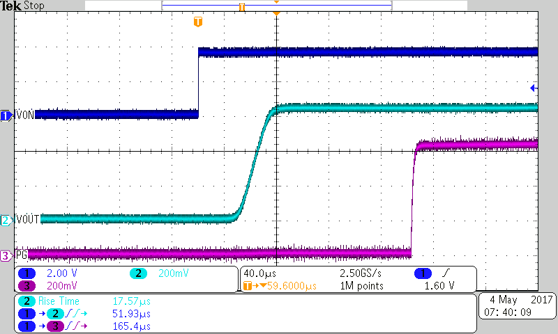 TPS22971 Turn-On Response at 0.65
VIN TPS22971 0p65_Rise.png