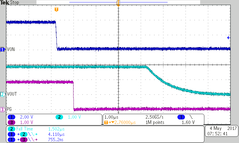 TPS22971 Turn-Off Response at 1.8
VIN TPS22971 1p8_Fall.png