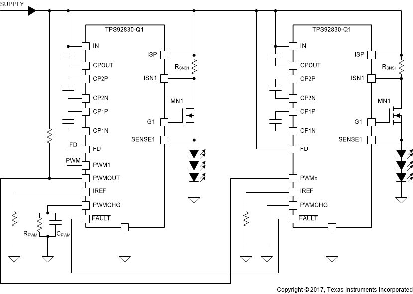 TPS92830-Q1 PWM_Generator_Master_Slave_SLIS178.gif