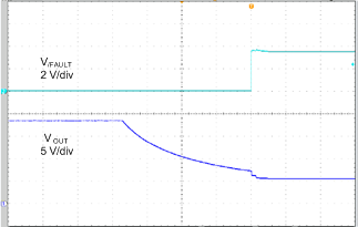 TPS254900A-Q1 OUT Short-to-Battery Recovery GUID-690939E8-2BB6-4843-BA88-FF2F3A1CBCE4-low.png
