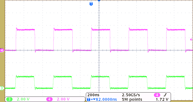 TXB0104 2.5MHz 信號的電平轉換