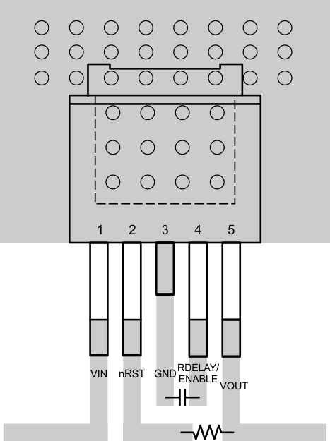 TPS7A60-Q1 TPS7A61-Q1 layoutKVU_SLVSA62.gif