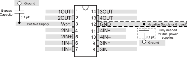 LM139 LM239 LM339 LM339B LM139A LM239A  LM339A LM2901B LM2901 LM2901AV LM2901V LMx39 Layout Example