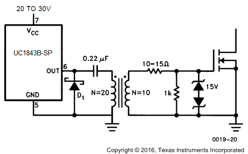 UC1843B-SP isolated_MOSFET_drive_slusci6.gif