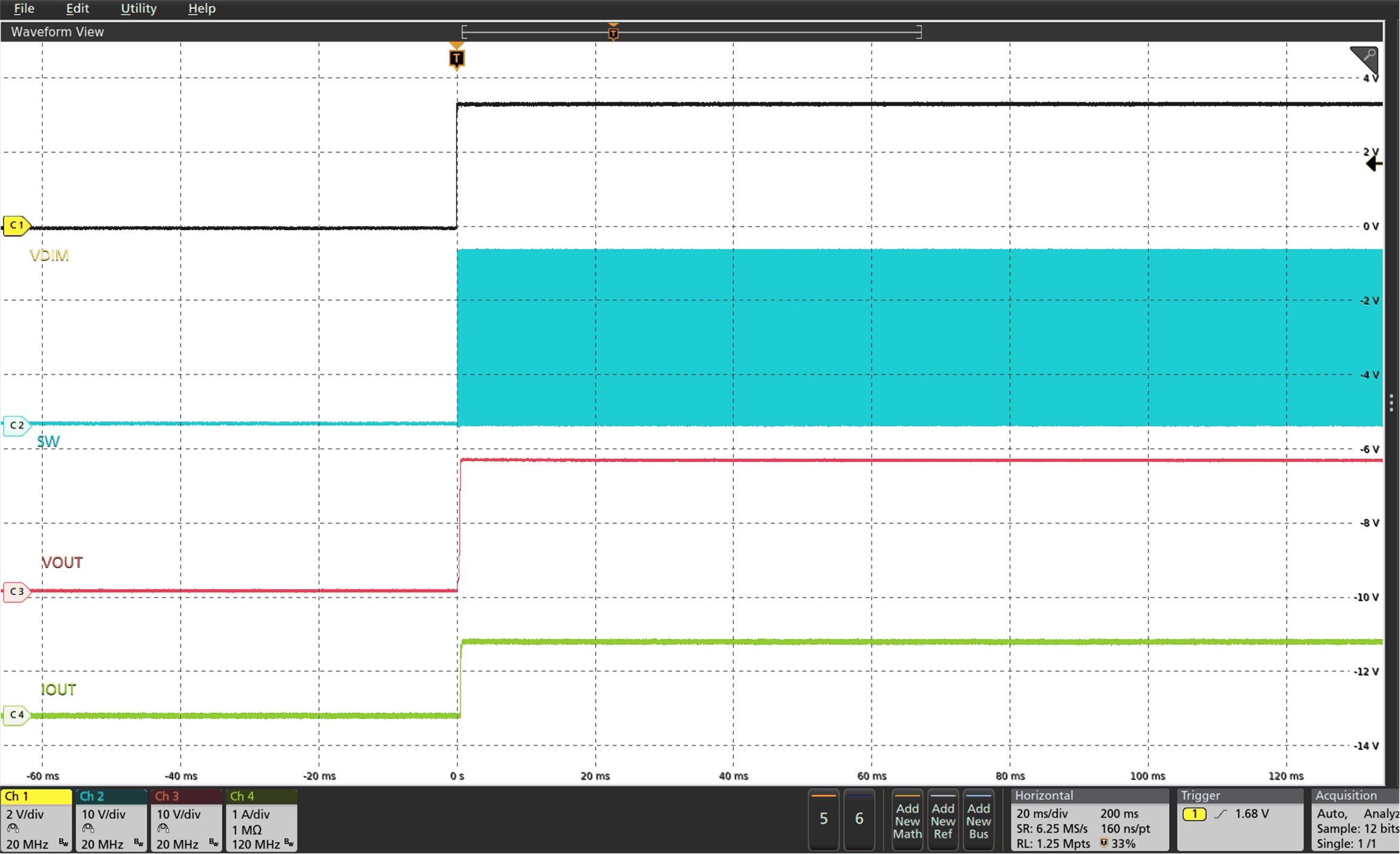 Start-Up at 100% Duty Cycle and 500 Hz GUID-75D45A17-1ED5-4F59-AD01-3D4C3A2E64F2-low.gif