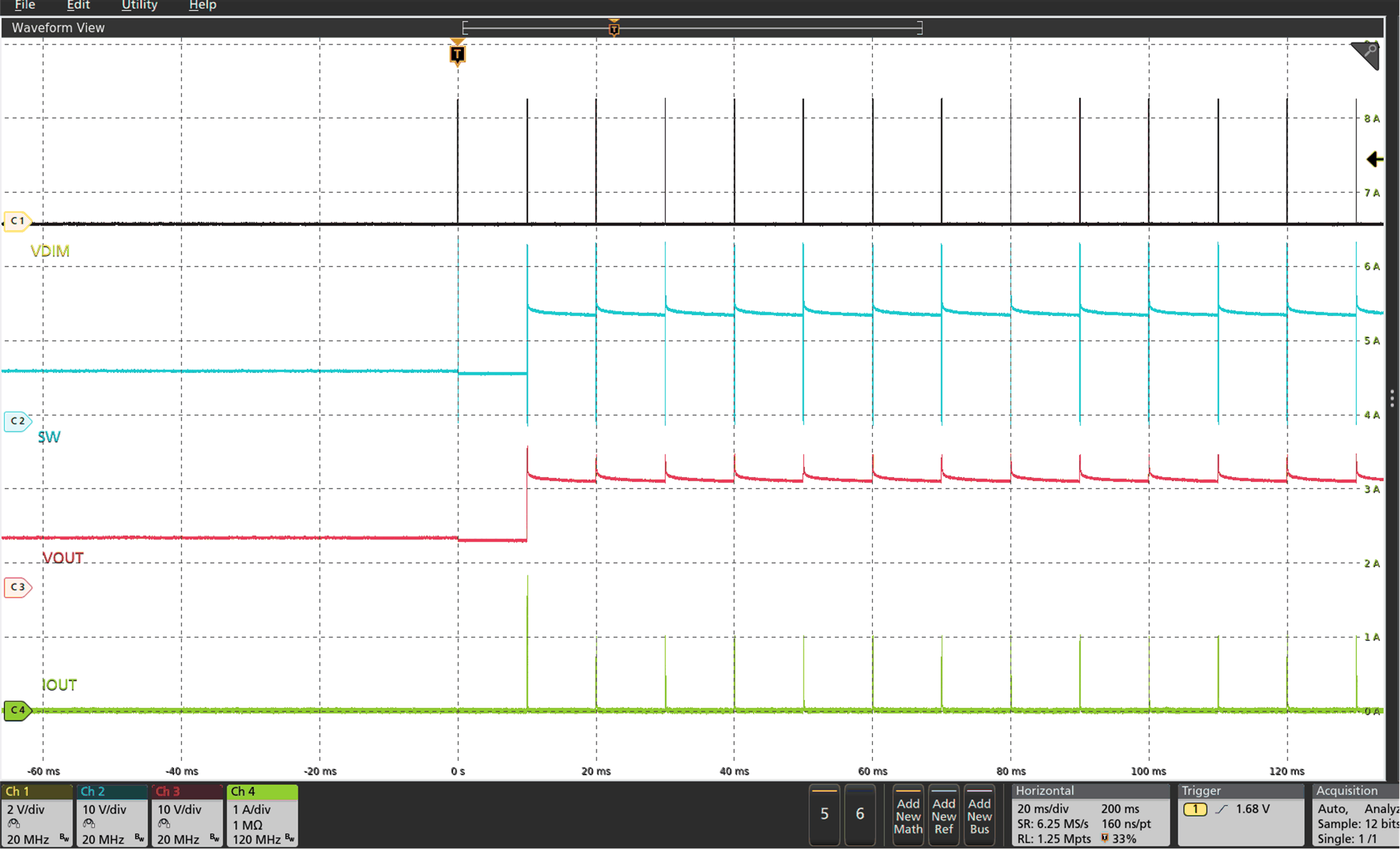 Start-Up at 1% Duty Cycle and 500 Hz GUID-D0A1B7D0-0AC8-4243-8E79-5ED23D4E8805-low.gif