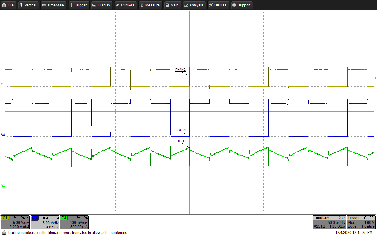使用低側(cè) FET 在具有 50% 占空比的半橋模式下驅(qū)動電機 GUID-20201205-CA0I-NNVP-DDWF-739JDGVZWTKX-low.png