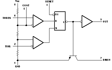 NA555 NE555 SA555 SE555 簡(jiǎn)化版原理圖