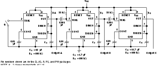 NA555 NE555 SA555 SE555 Sequential Timer Circuit