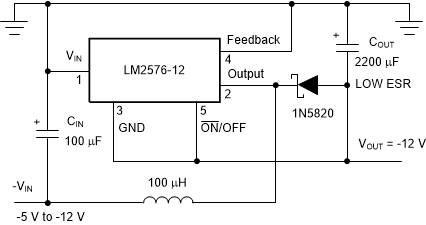 LM2576 LM2576HV Negative Boost GUID-EE44F562-31BB-497B-8FA6-DFBDA882F3D4-low.gif