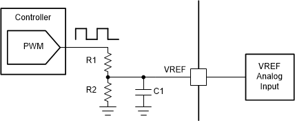 DRV8434A-Q1 通過 PWM 資源控制 VREF