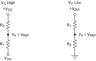 TLV3511 同相配置電阻器網(wǎng)絡(luò)