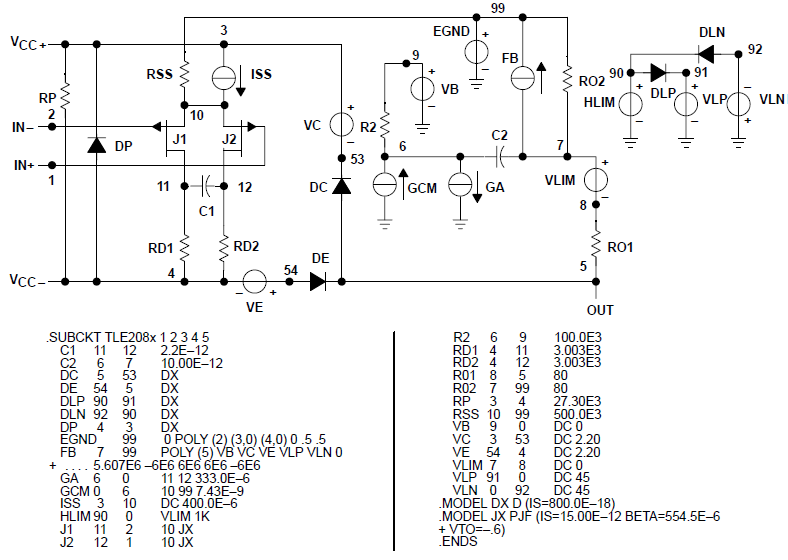 TLE2061 TLE2061A TLE2062 TLE2062A TLE2064 TLE2064A TLE2061M TLE2061AM TLE2061BM TLE2062M TLE2062AM TLE2062BM TLE2064M TLE2064AM TLE2064BM Boyle 宏模型和子電路 TLE2061 TLE2061A TLE2062 TLE2062A TLE2064 TLE2064A TLE2061M TLE2061AM TLE2061BM TLE2062M TLE2062AM TLE2062BM TLE2064M TLE2064AM TLE2064BM Boyle 宏模型和子電路