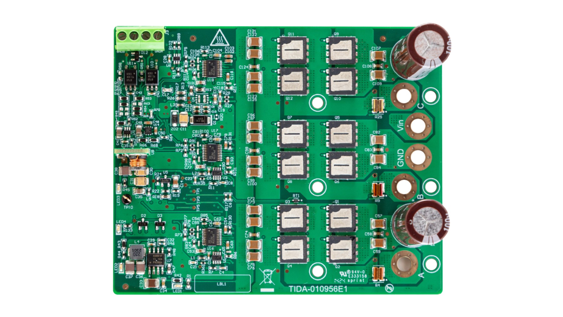  TI 的三相逆變器參考設計 (TIDA-010956)