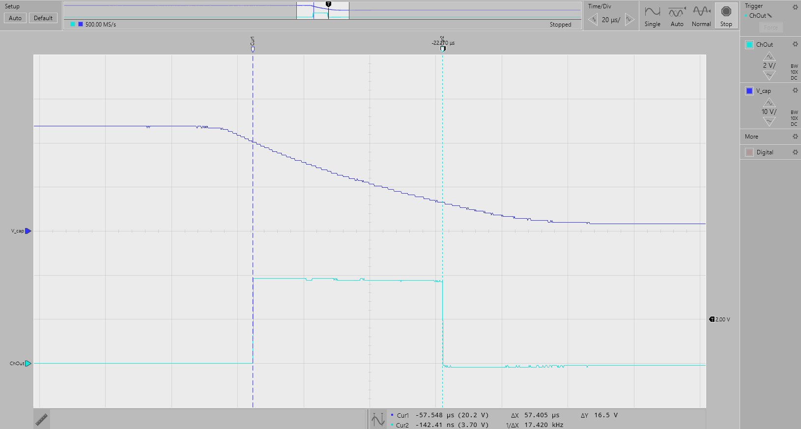 TIDA-01509 放大 圖 3-6 - V_cap (2)，ChOut (1)
