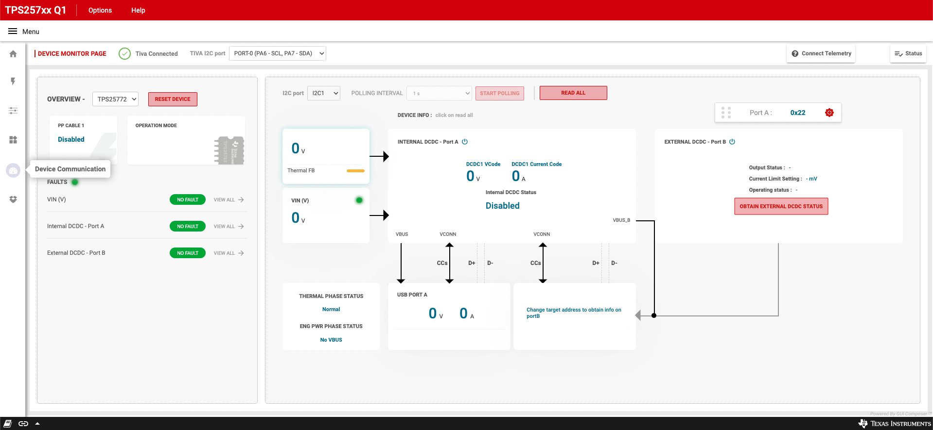 TPS25761 TPS25762 TPS25763 TPS25764 TPS25772 TPS257xx-Q1 遙測界面