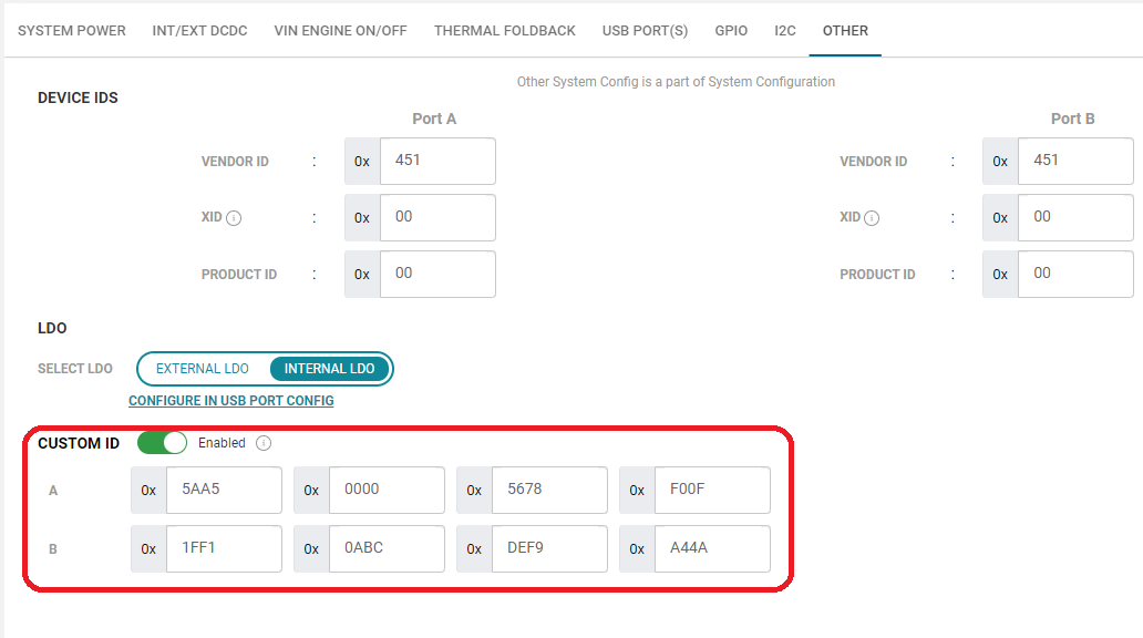 TPS25761 TPS25762 TPS25763 TPS25764 TPS25772 “自定義 ID”菜單