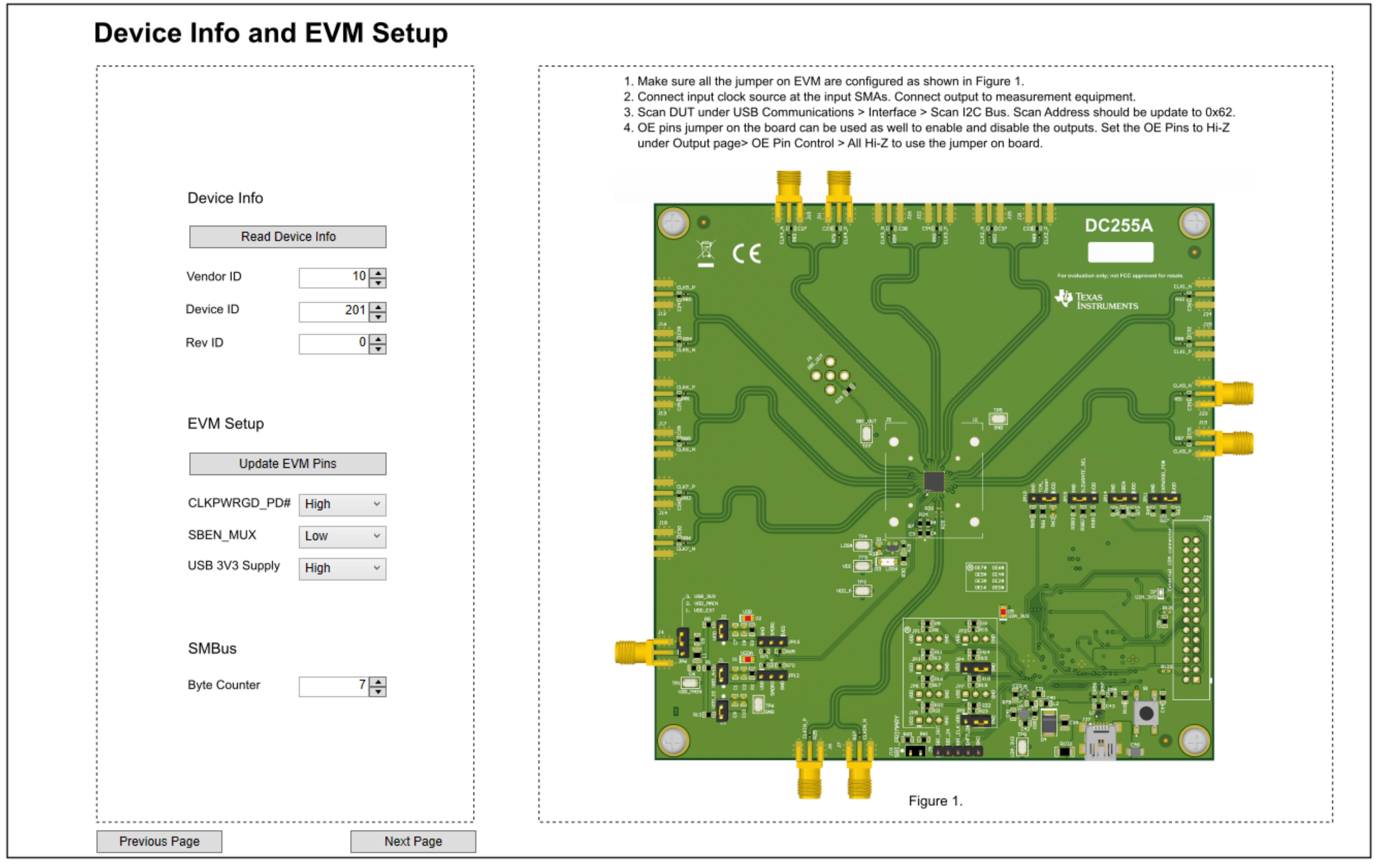 LMKDB1108EVM 器件信息