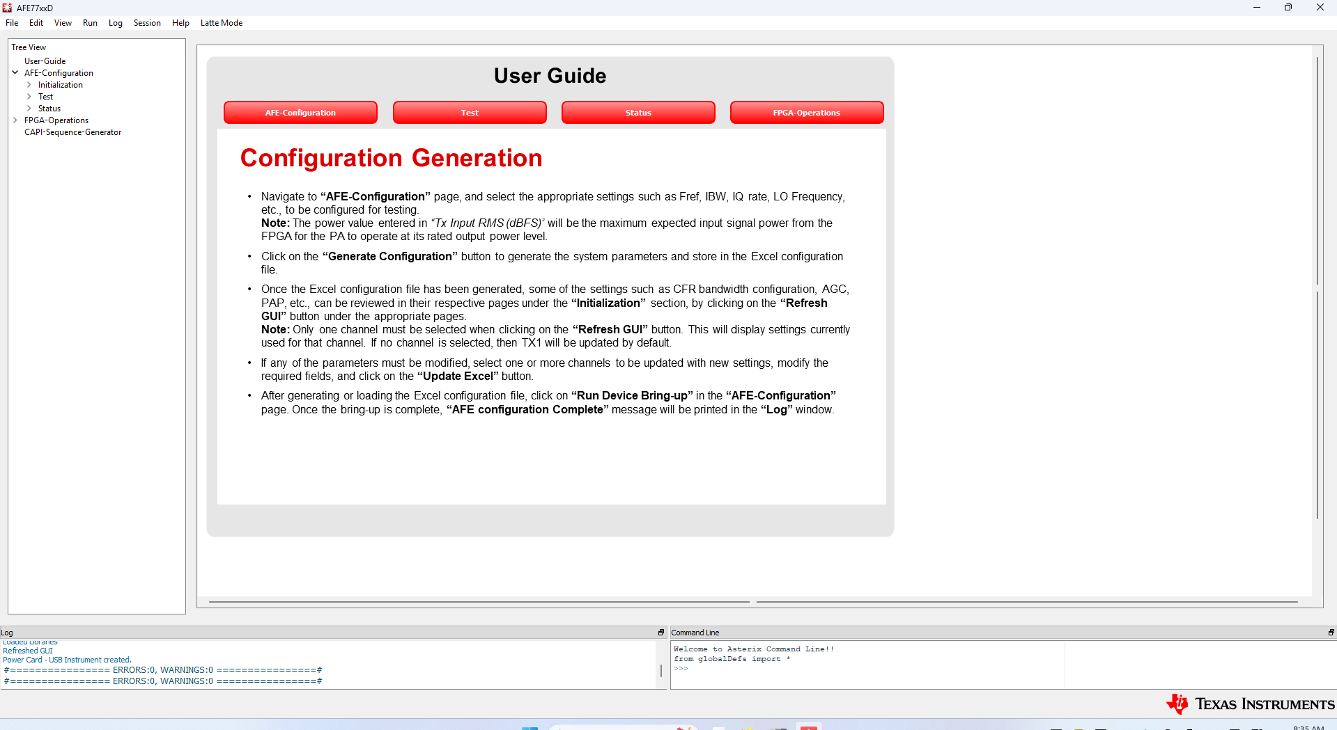  AFE77xxD Latte 登錄頁面