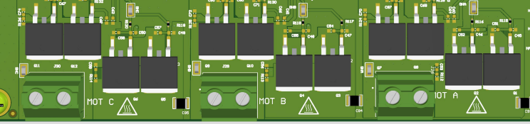 DRV8161EVM 電機(jī)相位連接器（J26、J28、J30）