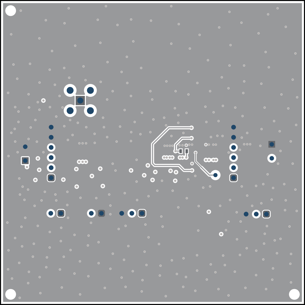 TPSM82866AA0PEVM, TPSM82866CA1PEVM, TPSM82866CA2PEVM, TPSM82866CA3PEVM 底層裝配（鏡像）